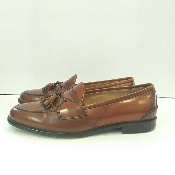 Johnston \u0026 Murphy Shoes | Johnston and Murphy Men's Tassels Brown Cellini Dress Loafer 11 W Excellent | Color: Brown | Size: 11 | Pm-16130283's Closet